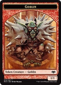 Goblin (010) // Serra the Benevolent Emblem (020) Double-Sided Token [Modern Horizons Tokens] - The Mythic Store | 24h Order Processing