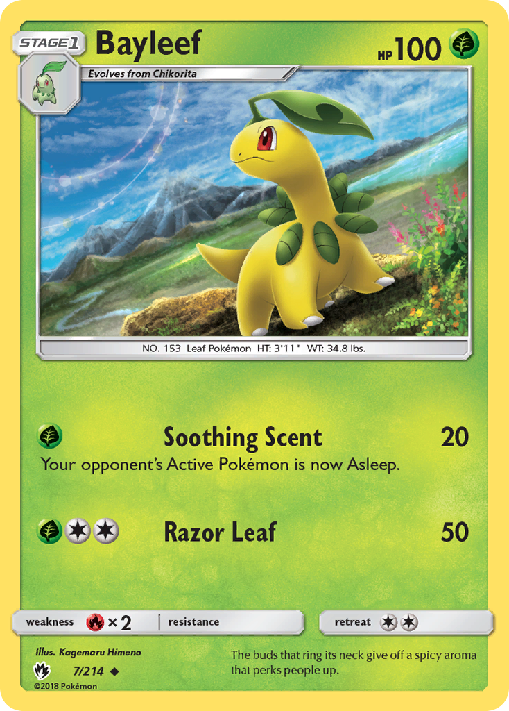 Bayleef (7/214) [Sun & Moon: Lost Thunder] - The Mythic Store | 24h Order Processing
