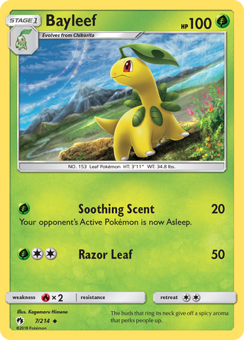 Bayleef (7/214) [Sun & Moon: Lost Thunder] - The Mythic Store | 24h Order Processing