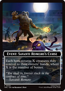 Event: Savanti Romero's Curse [Teenage Mutant Ninja Turtles Commander Tokens]