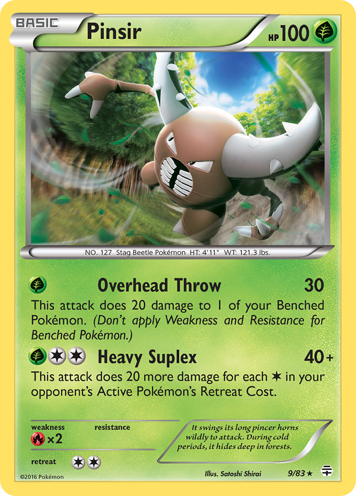 Pinsir (9/83) [XY: Generations] - The Mythic Store | 24h Order Processing