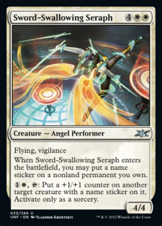 Sword-Swallowing Seraph [Unfinity] - The Mythic Store | 24h Order Processing