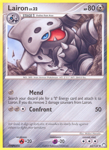 Lairon (53/123) [Diamond & Pearl: Mysterious Treasures] - The Mythic Store | 24h Order Processing