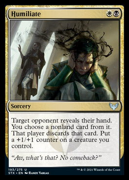 Humiliate [Strixhaven: School of Mages] - The Mythic Store | 24h Order Processing