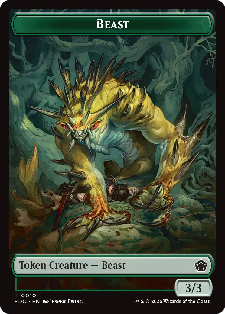 Spider // Beast Double-Sided Token [Foundations Commander Tokens] - The Mythic Store | 24h Order Processing