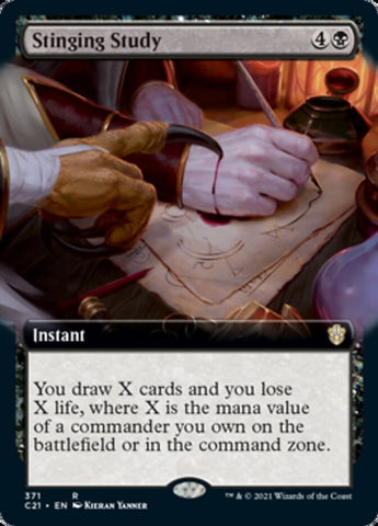 Stinging Study (Extended Art) [Commander 2021] - The Mythic Store | 24h Order Processing