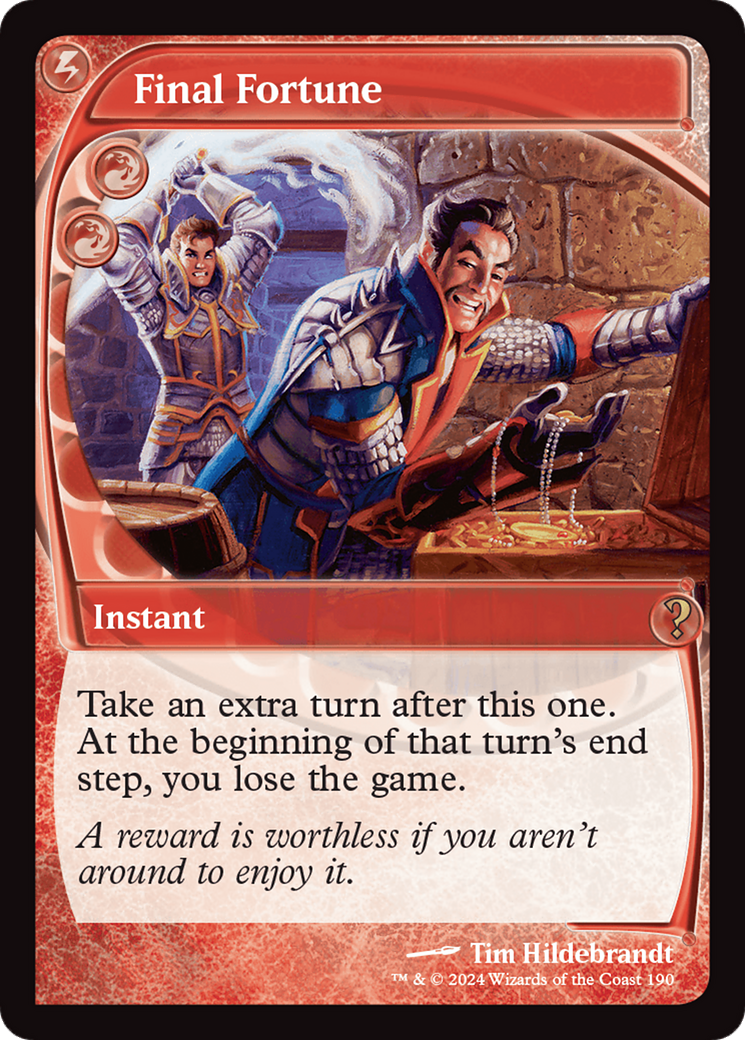 Final Fortune (Future Sight) [Mystery Booster 2] - The Mythic Store | 24h Order Processing