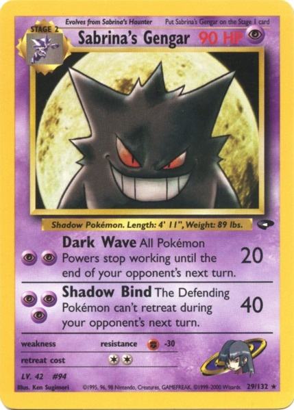 Sabrina's Gengar (29/132) [Gym Challenge Unlimited] - The Mythic Store | 24h Order Processing
