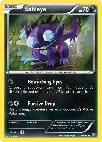 Sableye (44/98) [XY: Ancient Origins] - The Mythic Store | 24h Order Processing
