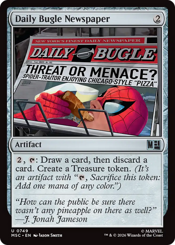 Daily Bugle Newspaper [Marvel Super Heroes Commander] - The Mythic Store | 24h Order Processing