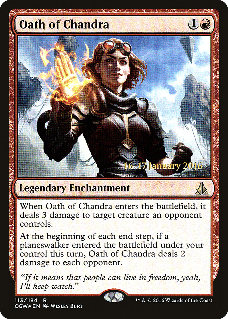 Oath of Chandra [Oath of the Gatewatch Prerelease Promos] - The Mythic Store | 24h Order Processing