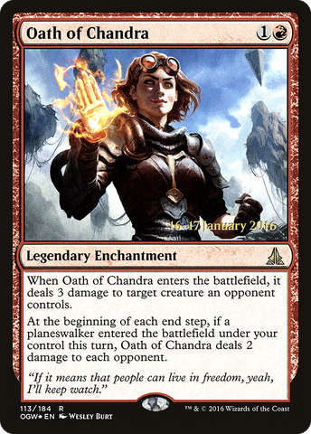 Oath of Chandra [Oath of the Gatewatch Prerelease Promos] - The Mythic Store | 24h Order Processing
