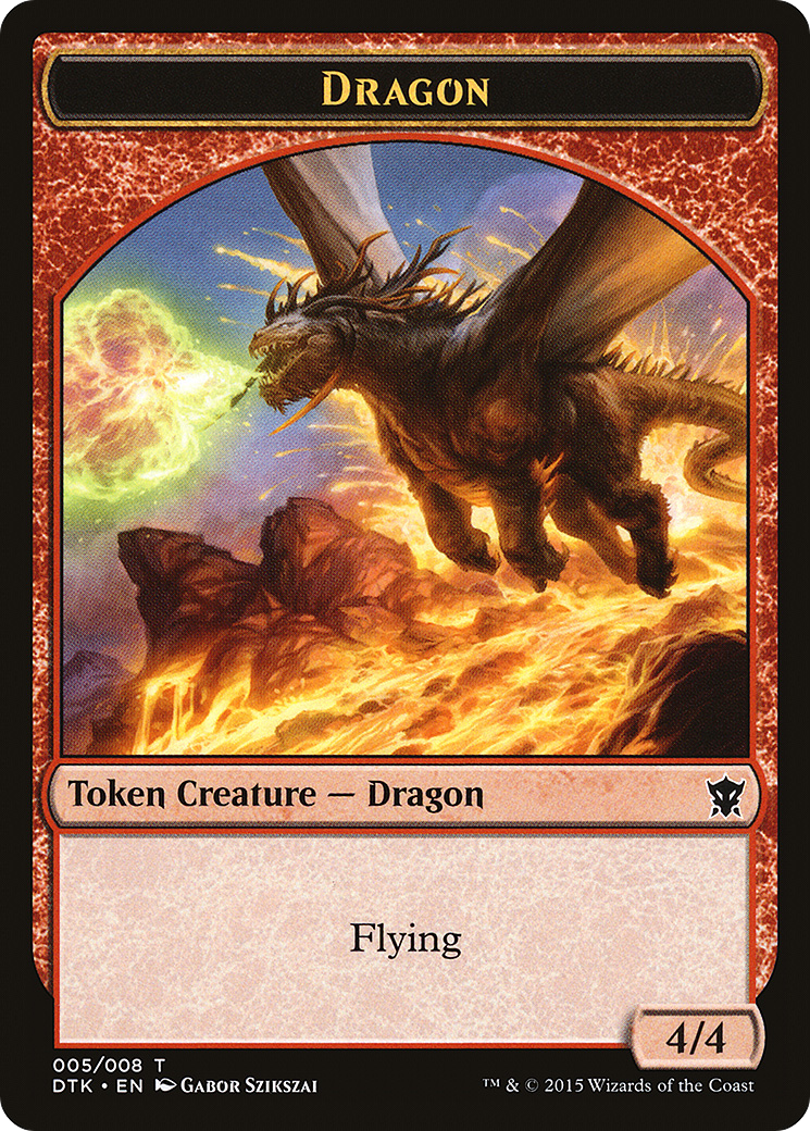 Dragon Token [Dragons of Tarkir Tokens] - The Mythic Store | 24h Order Processing