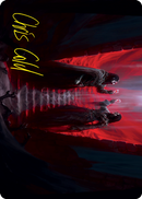Vampires' Vengeance Art Card (Gold-Stamped Signature) [Innistrad: Crimson Vow Art Series] - The Mythic Store | 24h Order Processing