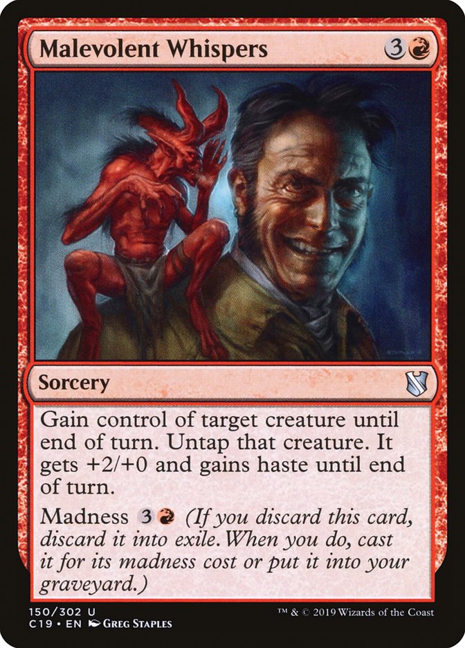 Malevolent Whispers [Commander 2019] - The Mythic Store | 24h Order Processing