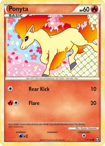 Ponyta (72/102) [HeartGold & SoulSilver: Triumphant] - The Mythic Store | 24h Order Processing