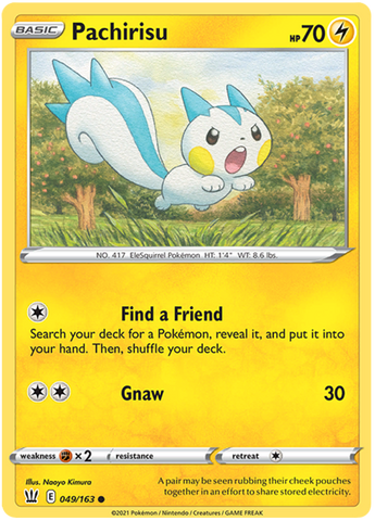 Pachirisu (049/163) [Sword & Shield: Battle Styles] - The Mythic Store | 24h Order Processing