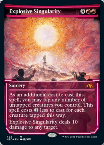 Explosive Singularity (Showcase) (Foil Etched) [Kamigawa: Neon Dynasty] - The Mythic Store | 24h Order Processing