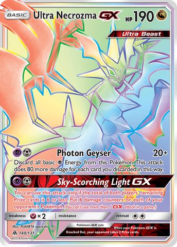 Ultra Necrozma GX (140/131) [Sun & Moon: Forbidden Light] - The Mythic Store | 24h Order Processing