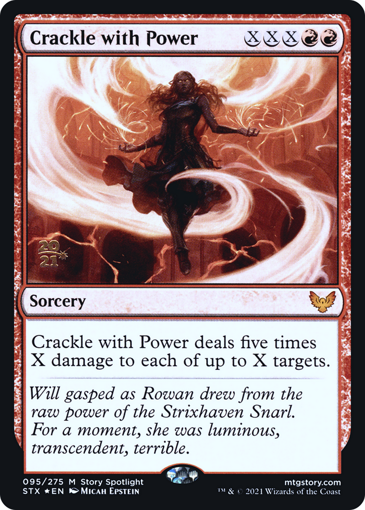Crackle with Power [Strixhaven: School of Mages Prerelease Promos] - The Mythic Store | 24h Order Processing