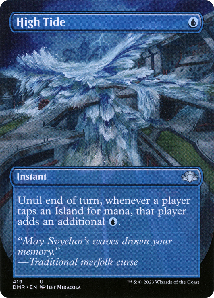 High Tide (Borderless Alternate Art) [Dominaria Remastered] - The Mythic Store | 24h Order Processing