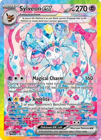 Sylveon ex (156/131) [Scarlet & Violet: Prismatic Evolutions] - The Mythic Store | 24h Order Processing