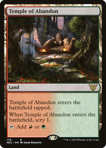 Temple of Abandon [Kamigawa: Neon Dynasty Commander] - The Mythic Store | 24h Order Processing