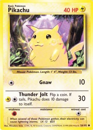 Pikachu (58/102) (Jumbo Card) [Base Set Unlimited] - The Mythic Store | 24h Order Processing