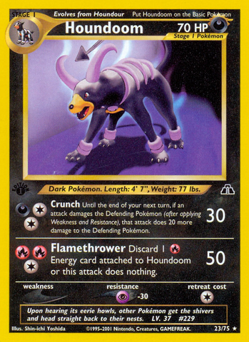 Houndoom (23/75) [Neo Discovery 1st Edition] - The Mythic Store | 24h Order Processing