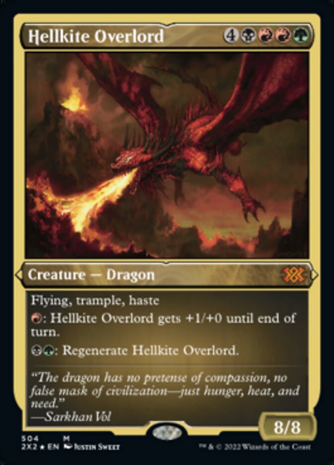 Hellkite Overlord (Foil Etched) [Double Masters 2022] - The Mythic Store | 24h Order Processing