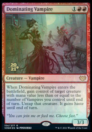Dominating Vampire [Innistrad: Crimson Vow Prerelease Promos] - The Mythic Store | 24h Order Processing