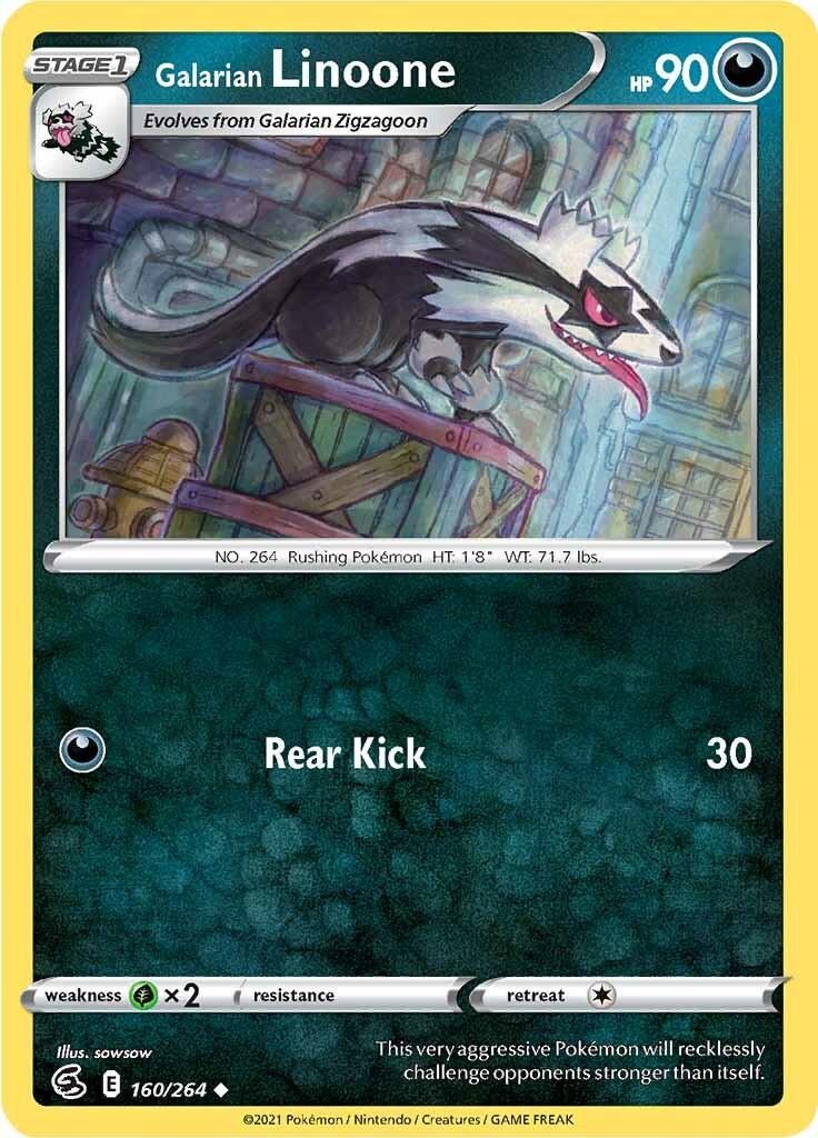Galarian Linoone (160/264) [Sword & Shield: Fusion Strike] - The Mythic Store | 24h Order Processing