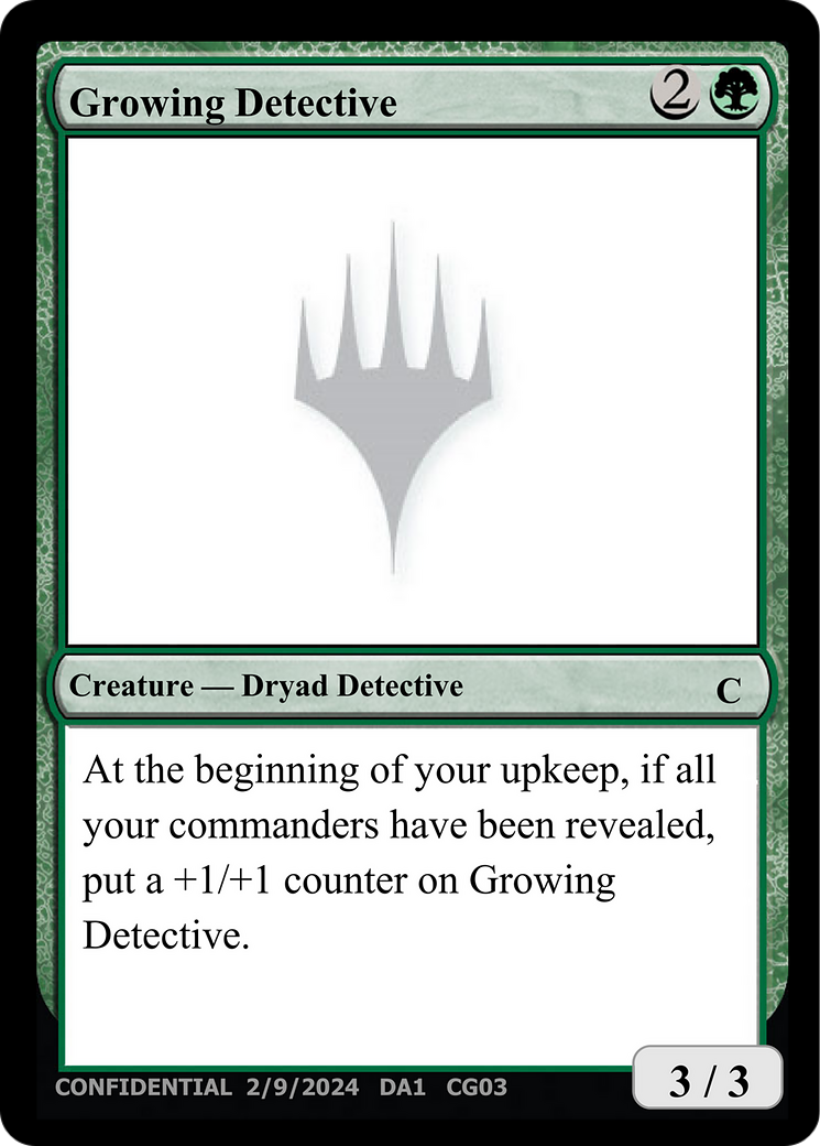 Growing Detective [Unknown Event] - The Mythic Store | 24h Order Processing