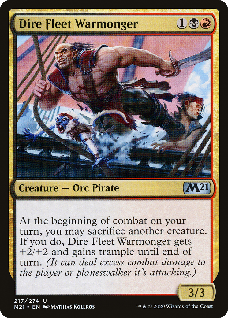 Dire Fleet Warmonger [Core Set 2021] - The Mythic Store | 24h Order Processing