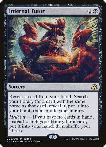 Infernal Tutor [Judge Gift Cards 2020] - The Mythic Store | 24h Order Processing