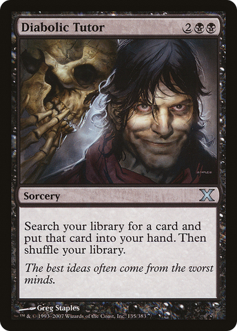 Diabolic Tutor [Tenth Edition] - The Mythic Store | 24h Order Processing