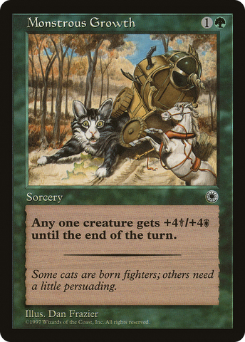 Monstrous Growth (With Flavor Text) [Portal] - The Mythic Store | 24h Order Processing