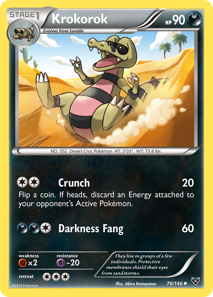 Krokorok (70/146) [XY: Base Set] - The Mythic Store | 24h Order Processing
