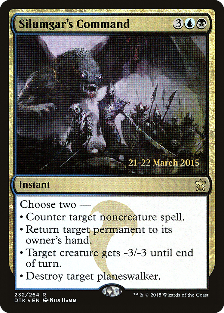 Silumgar's Command [Dragons of Tarkir Prerelease Promos] - The Mythic Store | 24h Order Processing