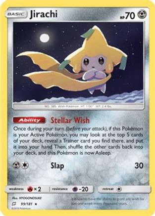 Jirachi (99/181) (Theme Deck Exclusive) [Sun & Moon: Team Up] - The Mythic Store | 24h Order Processing