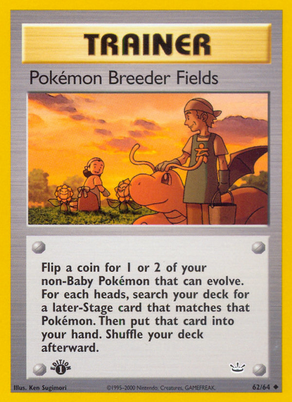 Pokemon Breeder Fields (62/64) [Neo Revelation 1st Edition] - The Mythic Store | 24h Order Processing