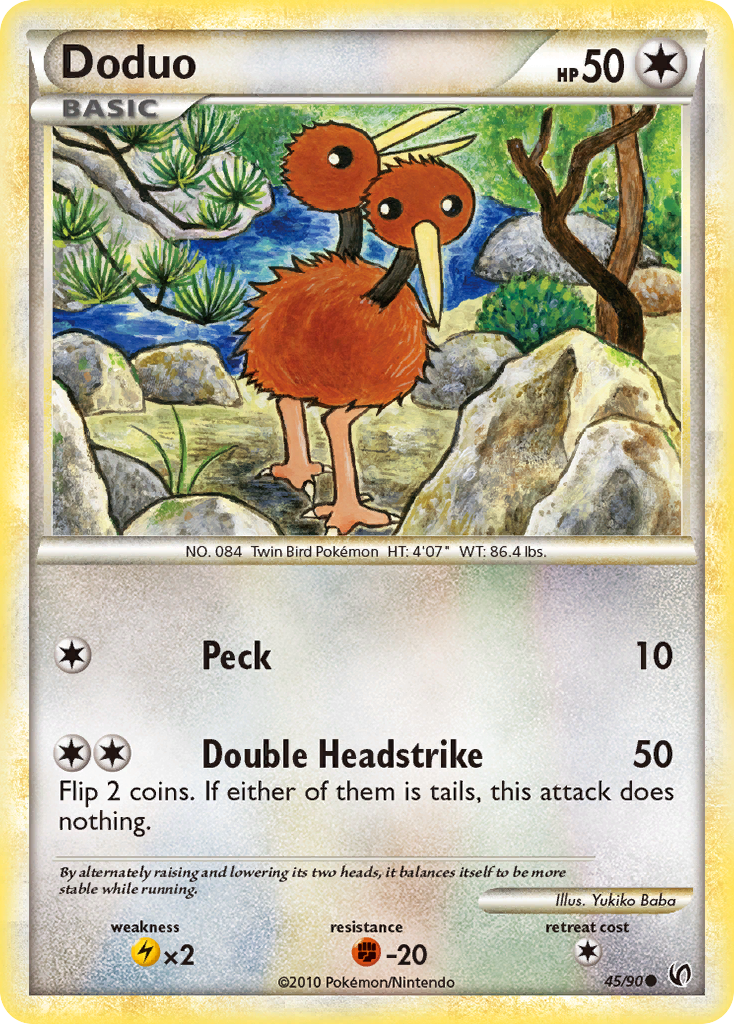 Doduo (45/90) [HeartGold & SoulSilver: Undaunted] - The Mythic Store | 24h Order Processing