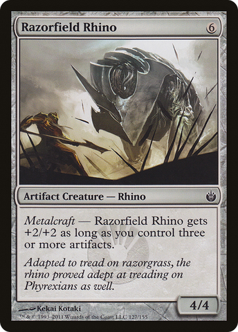 Razorfield Rhino [Mirrodin Besieged] - The Mythic Store | 24h Order Processing