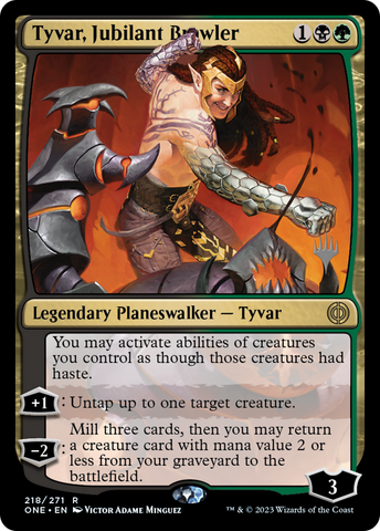 Tyvar, Jubilant Brawler (Promo Pack) [Phyrexia: All Will Be One Promos] - The Mythic Store | 24h Order Processing