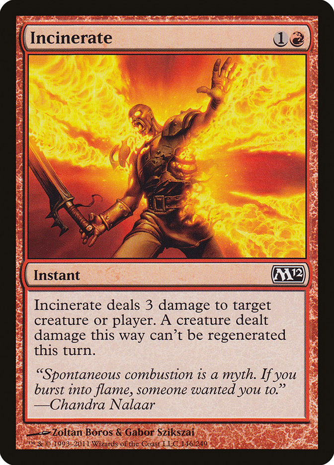 Incinerate [Magic 2012] - The Mythic Store | 24h Order Processing