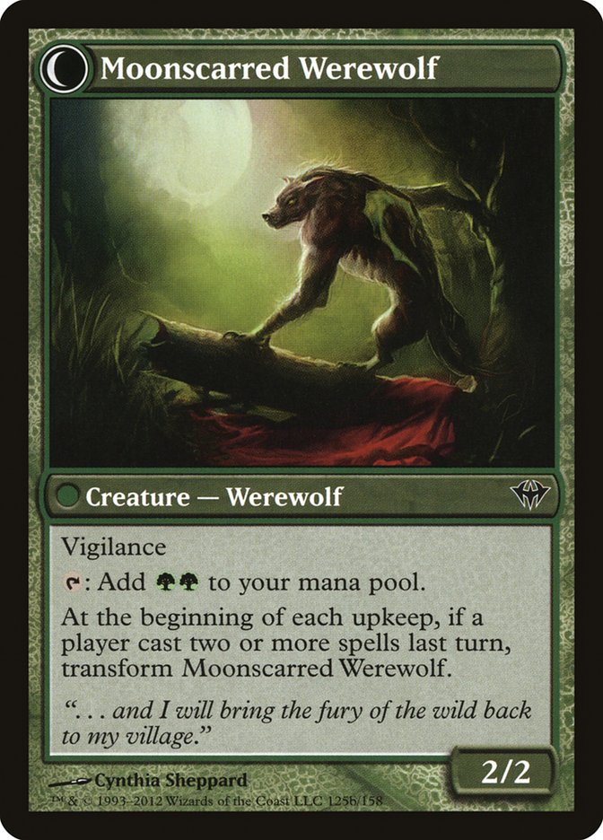 Scorned Villager // Moonscarred Werewolf [Dark Ascension] - The Mythic Store | 24h Order Processing