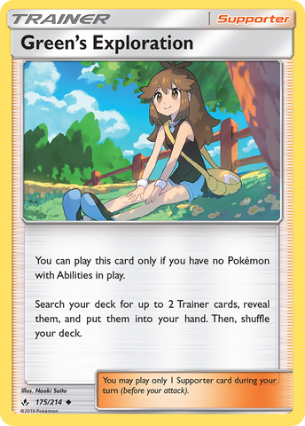 Green's Exploration (175/214) [Sun & Moon: Unbroken Bonds] - The Mythic Store | 24h Order Processing