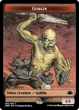 Goblin // Saproling Double-Sided Token [Dominaria Remastered Tokens] - The Mythic Store | 24h Order Processing