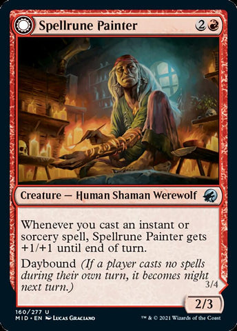 Spellrune Painter // Spellrune Howler [Innistrad: Midnight Hunt] - The Mythic Store | 24h Order Processing