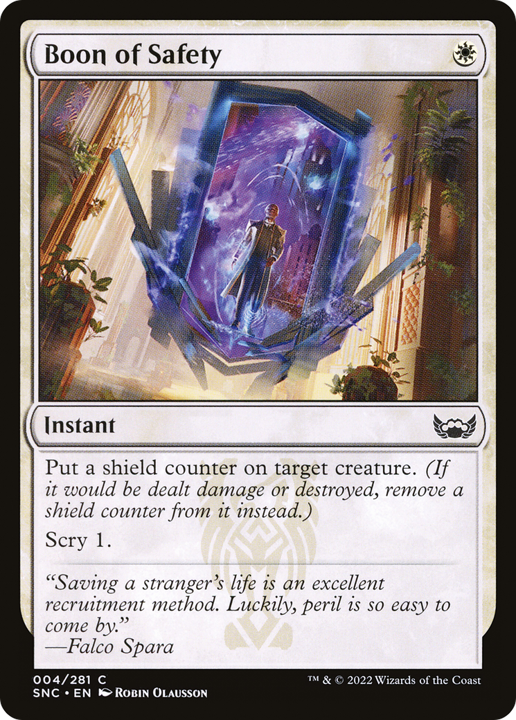 Boon of Safety [Streets of New Capenna] - The Mythic Store | 24h Order Processing